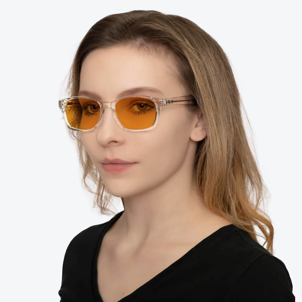 SunDown Lucent Blue Blocking Glasses - Crystal - Image 5