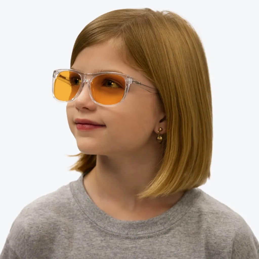 SunDown Kids Blue Blocking Glasses - Crystal - Image 7