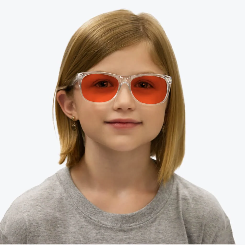 Kids NightFall Blue Blocking Glasses - Crystal - Prescription - Image 4
