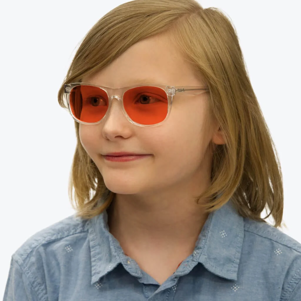 Kids NightFall Blue Blocking Glasses - Crystal - Prescription - Image 6