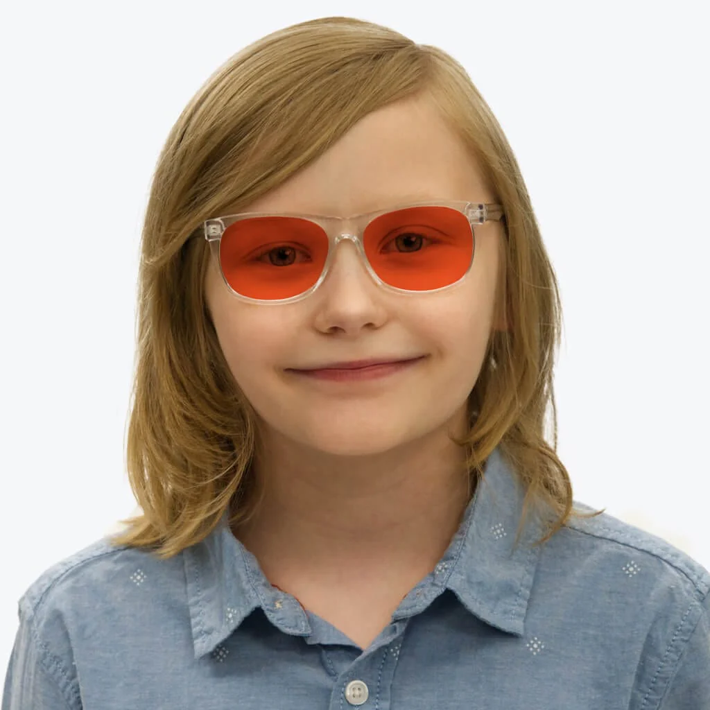 Kids NightFall Blue Blocking Glasses - Crystal - Readers - Image 5