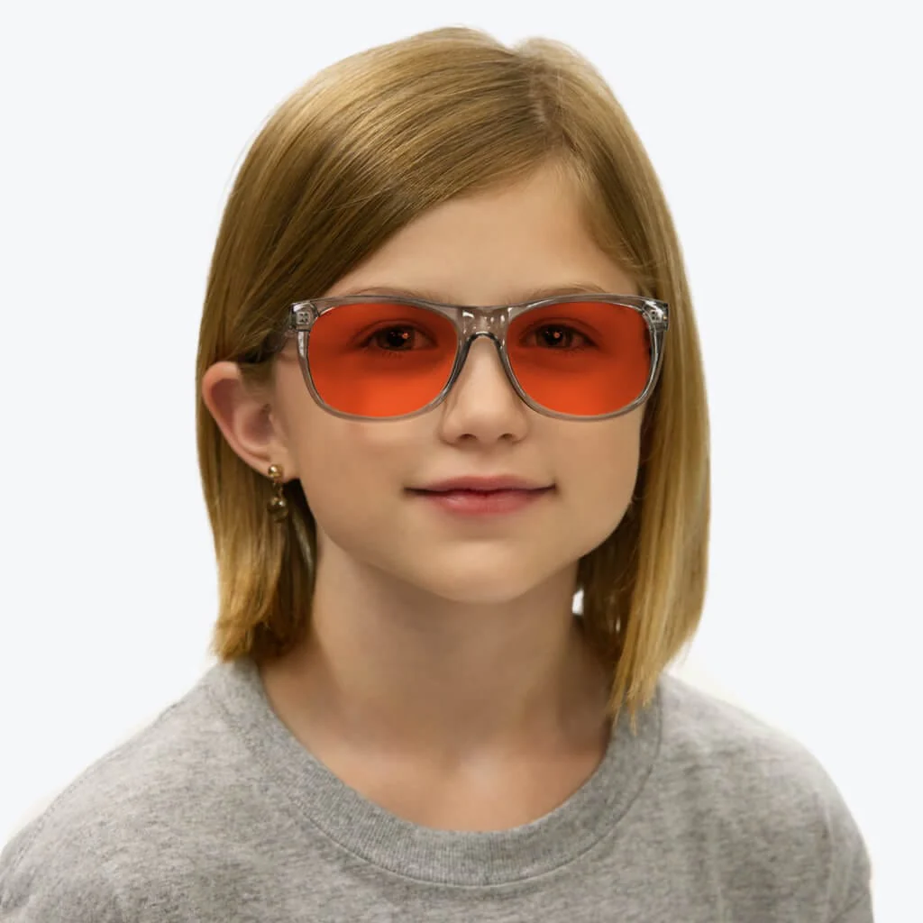 Kids NightFall Blue Blocking Glasses - Grey - Readers - Image 4