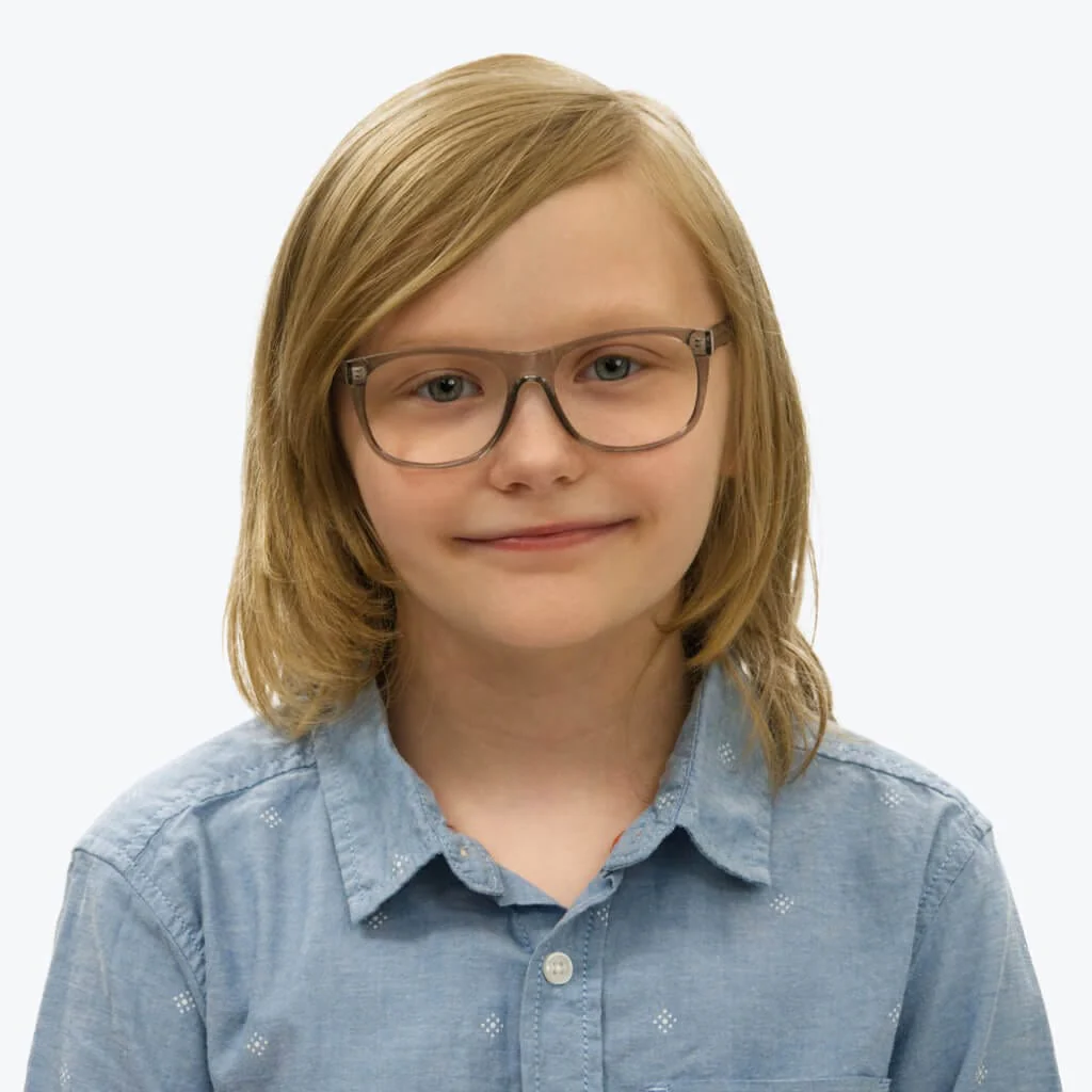 Kids ScreenTime Computer Glasses Pearl Grey - Medium - Image 5