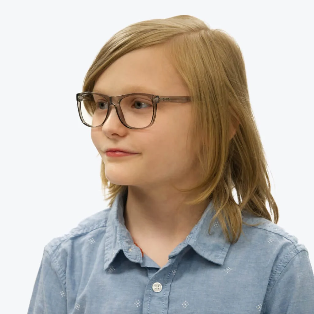 Kids ScreenTime Computer Glasses Pearl Grey - Medium - Image 7