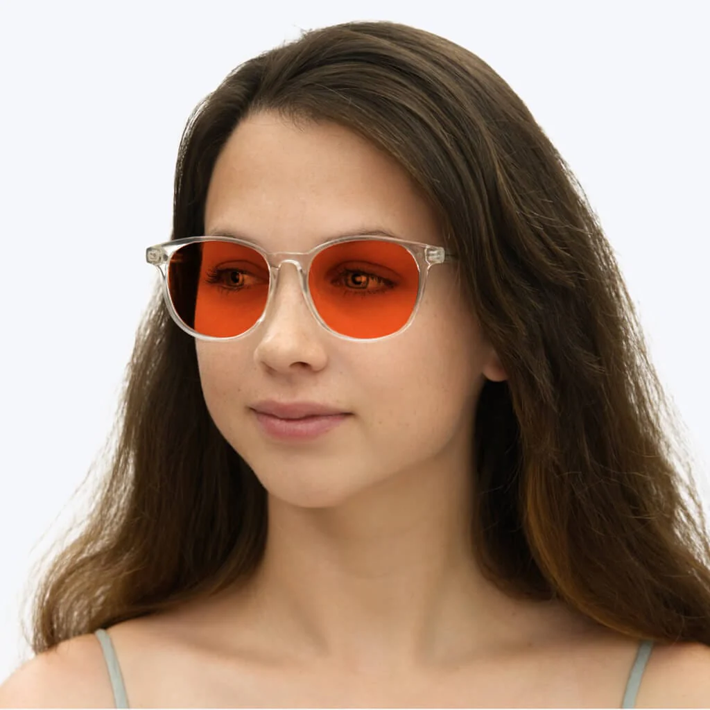 NightFall Billie Blue Blocking Glasses - Crystal - Image 7