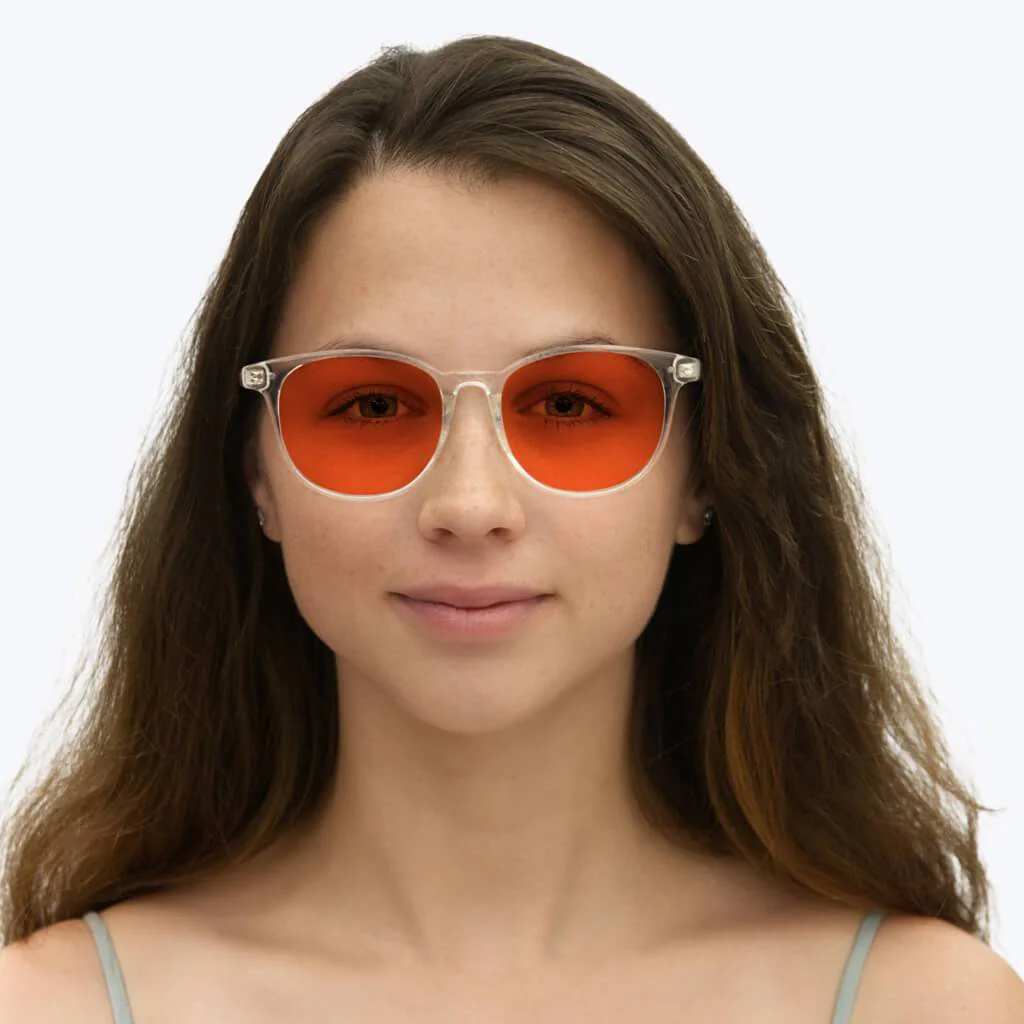 NightFall Billie Blue Blocking Glasses - Crystal - Readers - Image 6