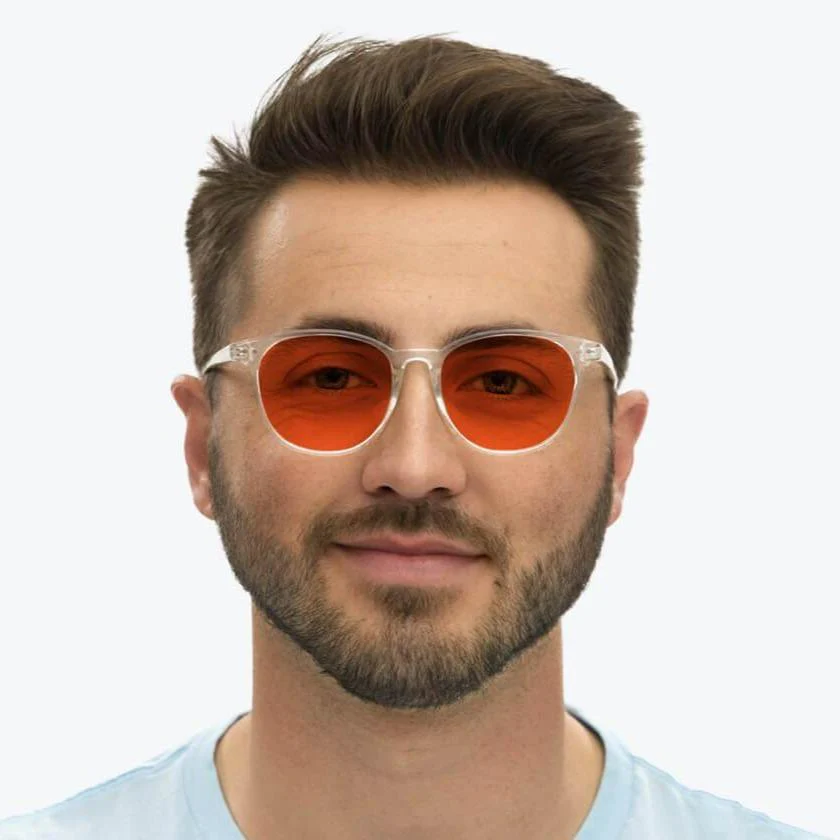NightFall Billie Blue Blocking Glasses - Crystal - Readers - Image 8