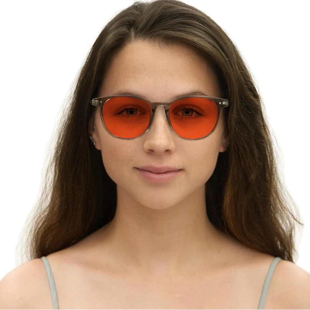 NightFall Billie Blue Blocking Glasses - Pearl Grey - Prescription - Image 8
