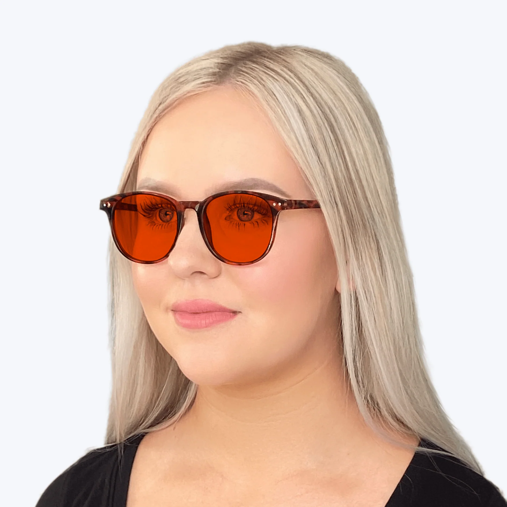 NightFall Billie Blue Blocking Glasses - Tortoise - Prescription - Image 5
