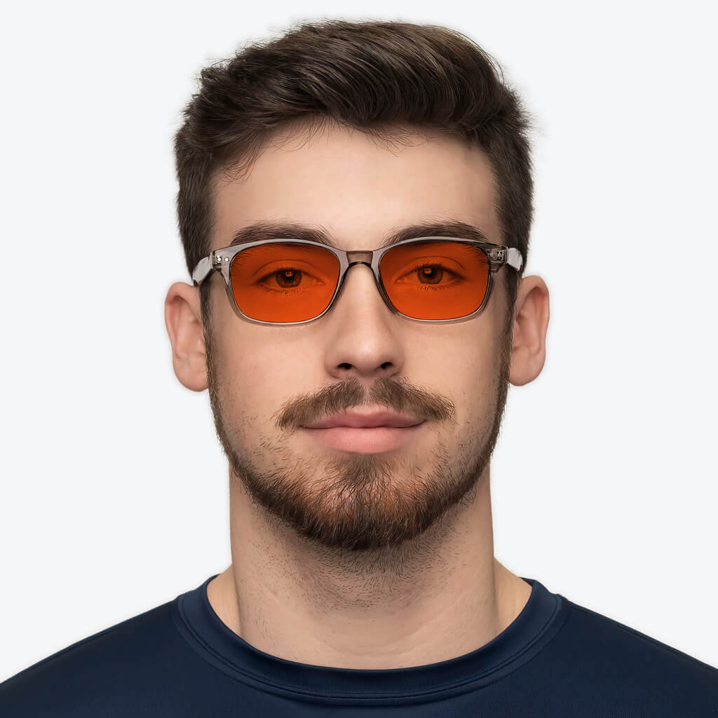NightFall Lucent Blue Blocking Glasses - Pearl Grey - Prescription - Image 4