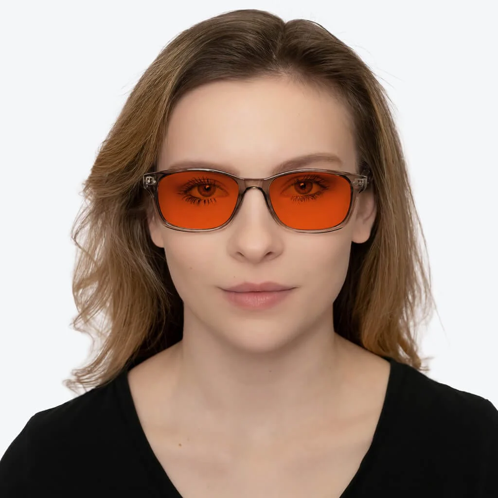 NightFall Lucent Blue Blocking Glasses - Pearl Grey - Readers - Image 5