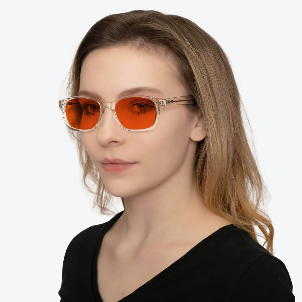 NightFall Lucent Blue Blocking Glasses - Crystal - Prescription - Image 4