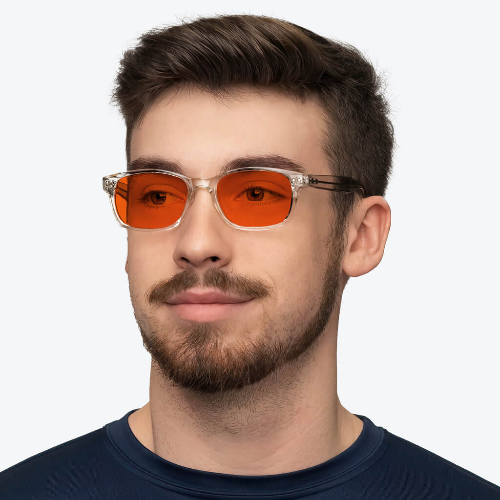 NightFall Lucent Blue Blocking Glasses - Crystal - Prescription - Image 5