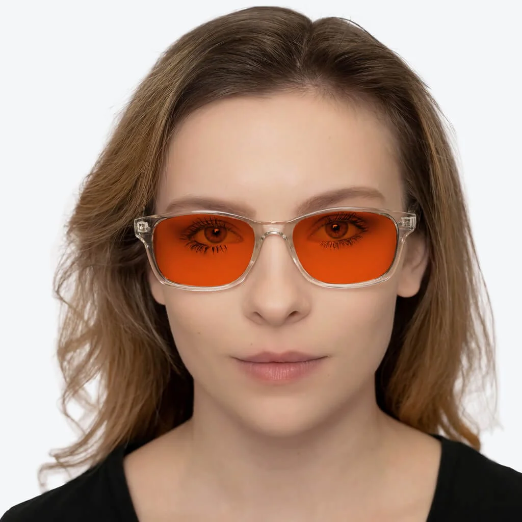 NightFall Lucent Blue Blocking Glasses - Crystal - Prescription - Image 6