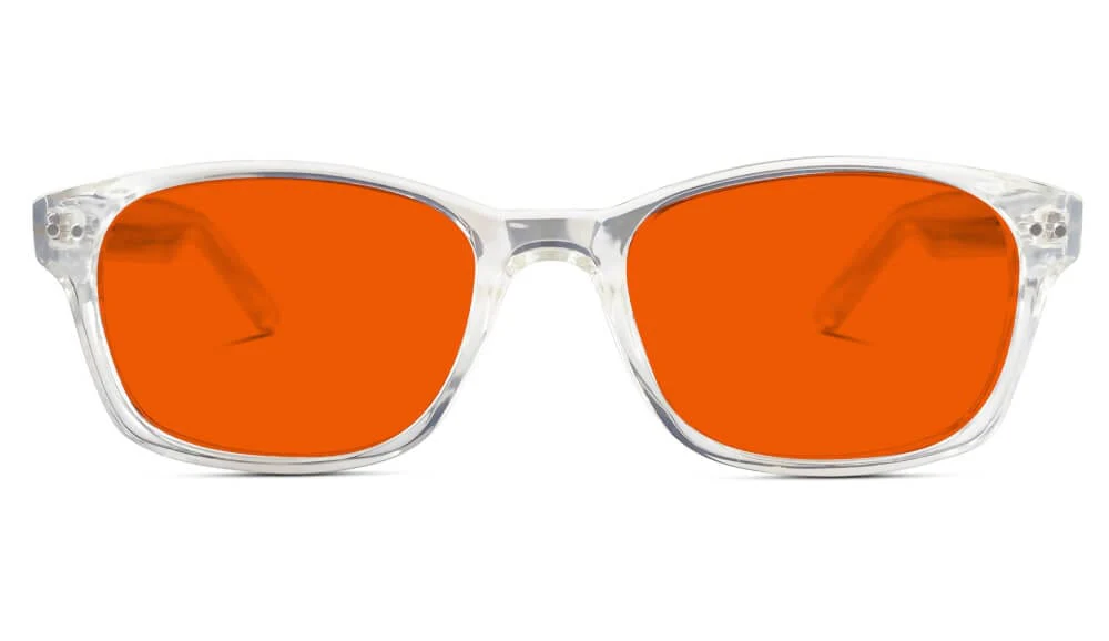 NightFall Lucent Blue Blocking Glasses - Crystal - Readers