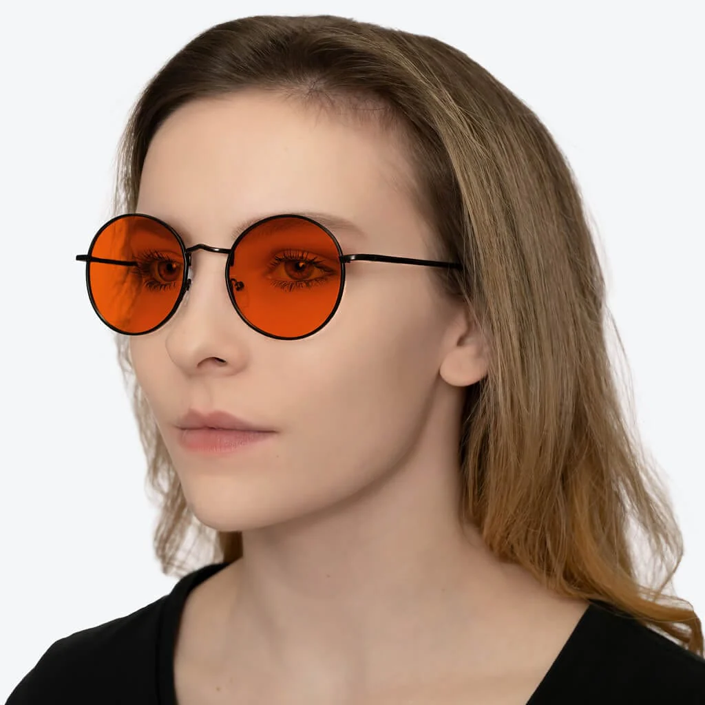 NightFall Elton Blue Blocking Glasses - Black - Prescription - Image 4