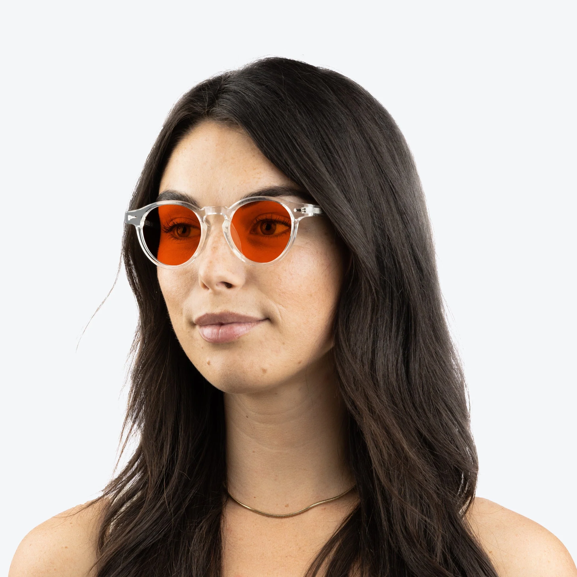 NightFall Oscar Blue Blocking Glasses - Crystal - Prescription - Image 4