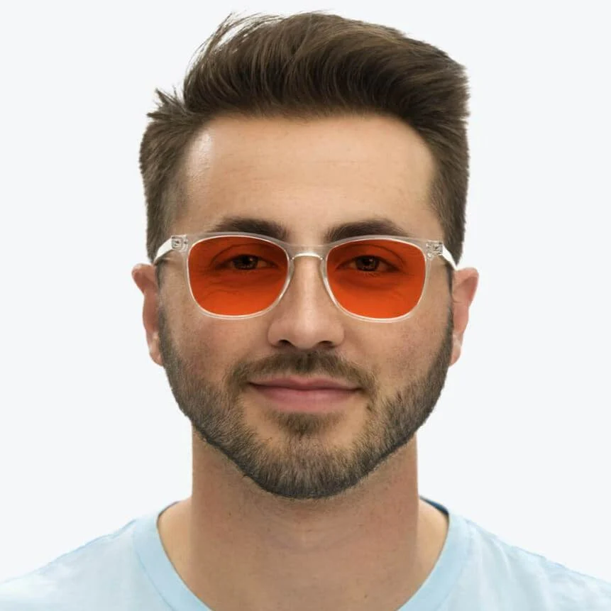 Nightfall Taylor Blue Blocking Glasses - Crystal - Image 5