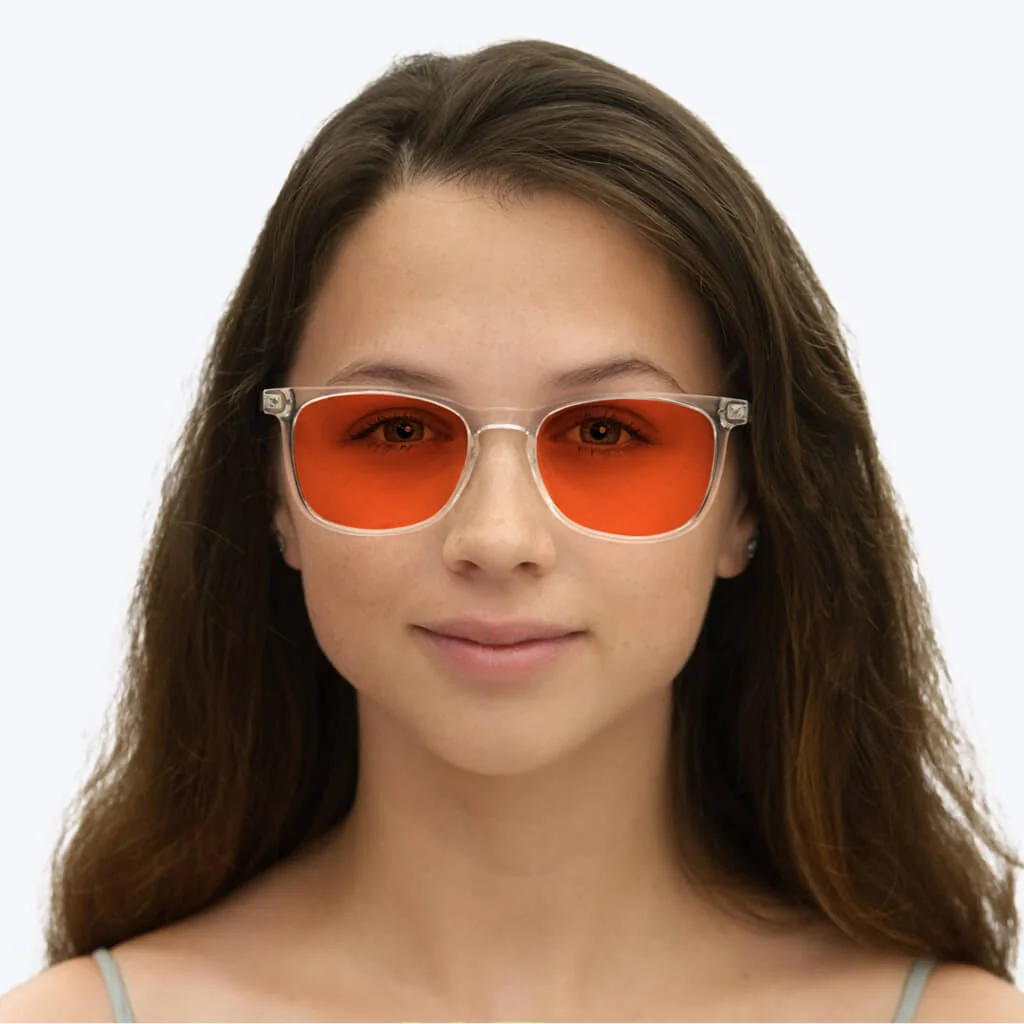 Nightfall Taylor Blue Blocking Glasses - Crystal - Image 8