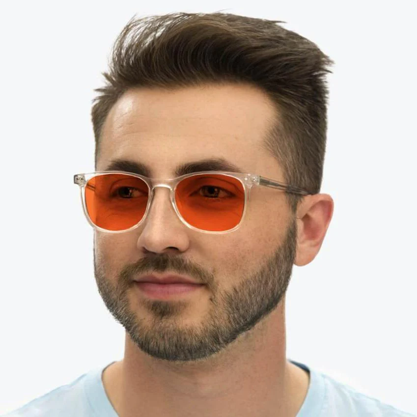 Nightfall Taylor Blue Blocking Glasses - Crystal - Prescription - Image 7
