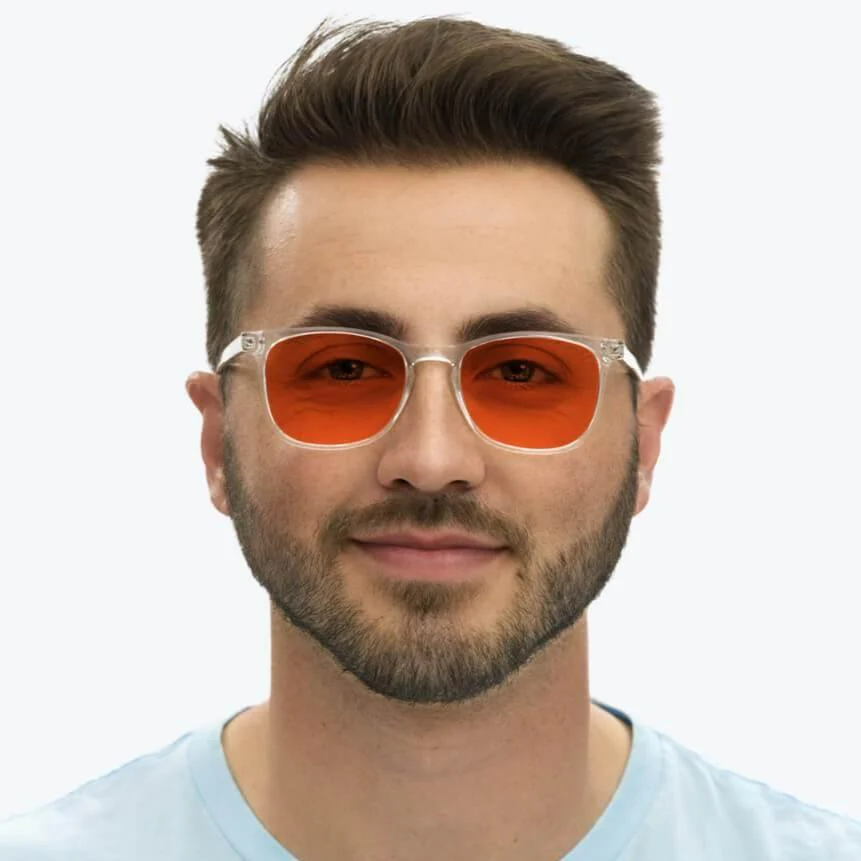 Nightfall Taylor Blue Blocking Glasses - Crystal - Readers - Image 5