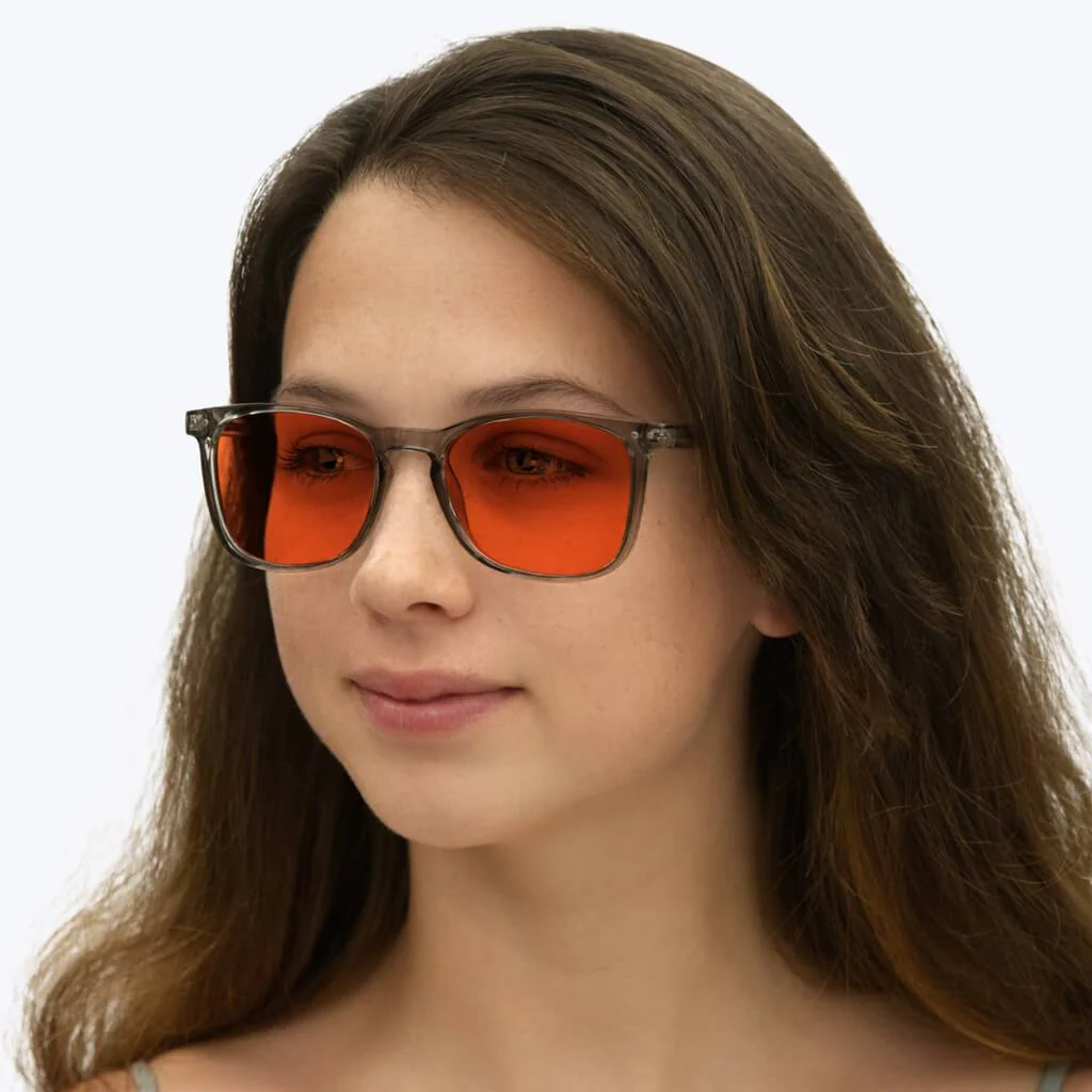 Nightfall Taylor Blue Blocking Glasses - Pearl Grey - Prescription - Image 6