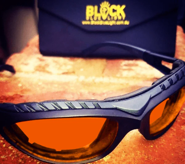 NightFall Wrap Blue Blocking Glasses - Readers - Image 4