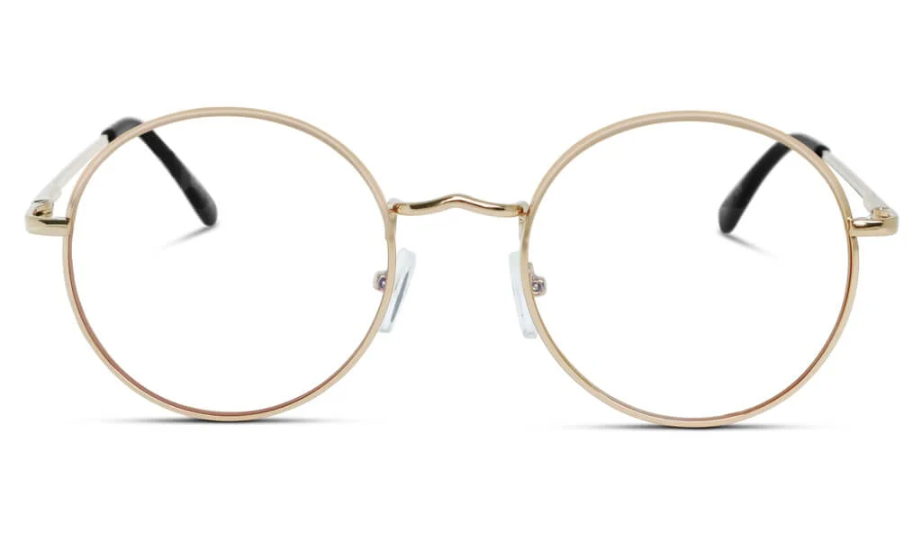 ScreenTime Elton Computer Glasses - Gold - Prescription