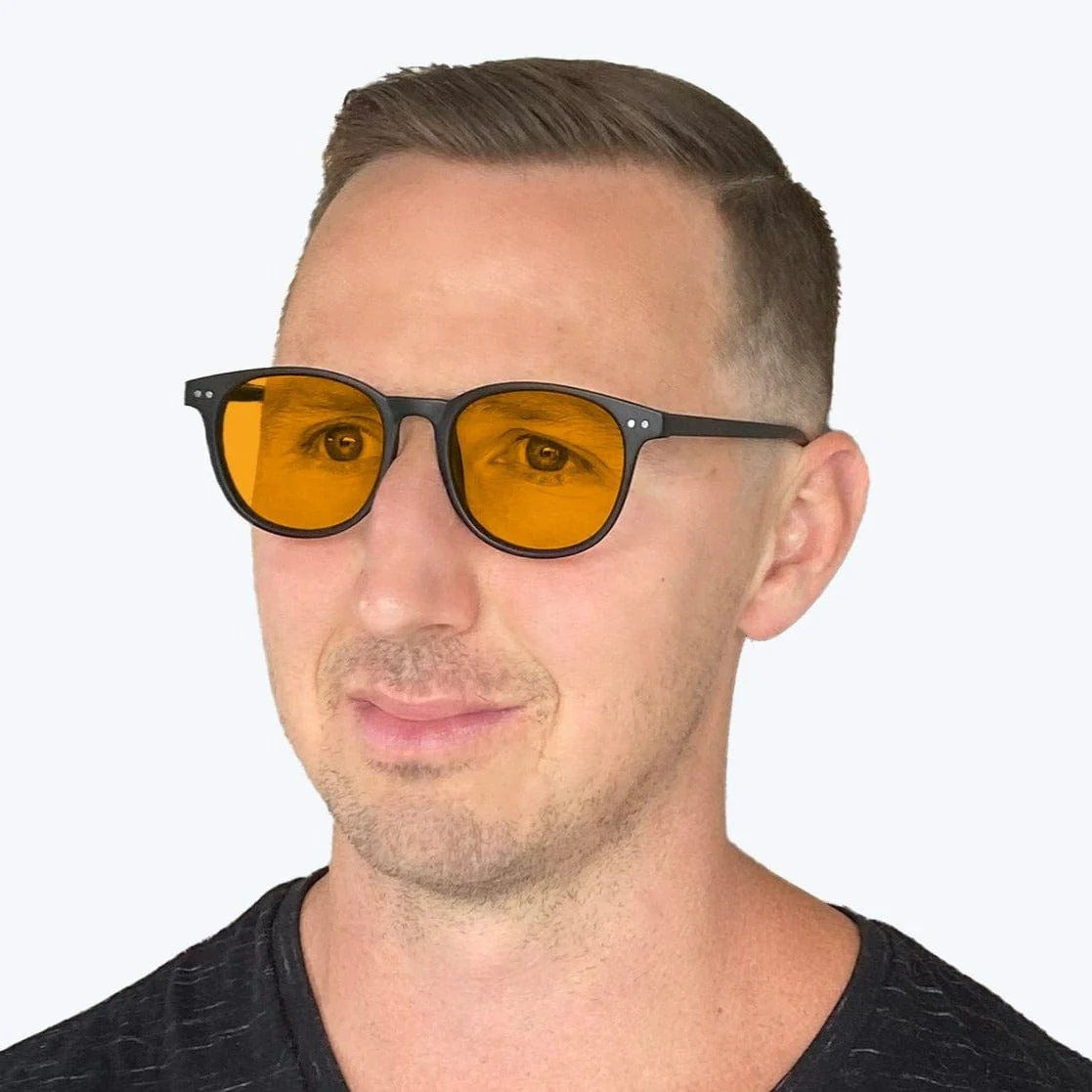 SunDown Billie Blue Blocking Glasses - Black - Readers - Image 6