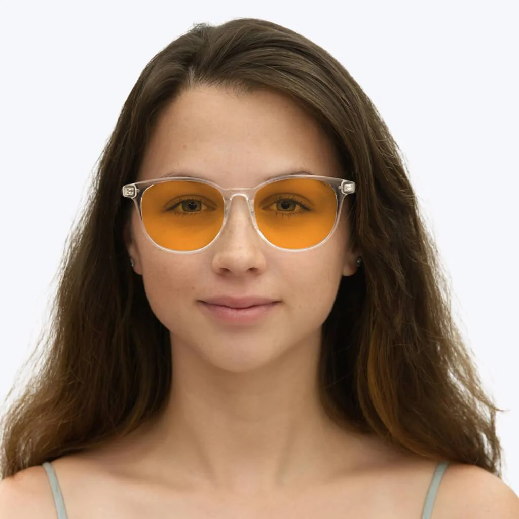 SunDown Billie Blue Blocking Glasses - Crystal - Prescription - Image 5