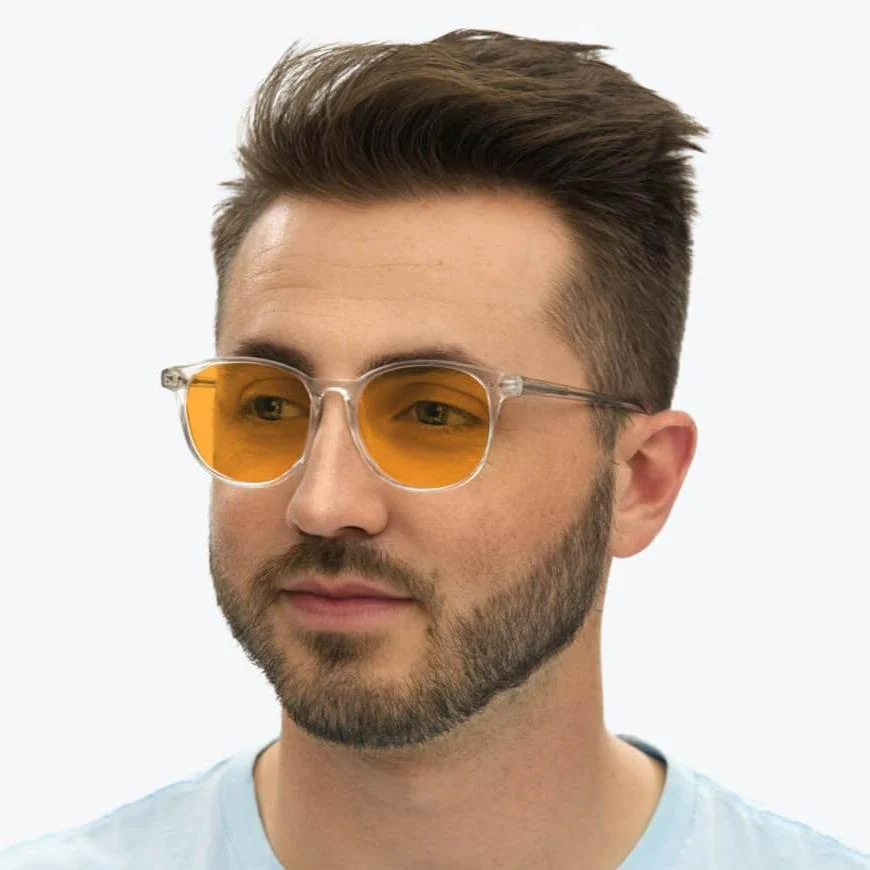 SunDown Billie Blue Blocking Glasses - Crystal - Prescription - Image 6
