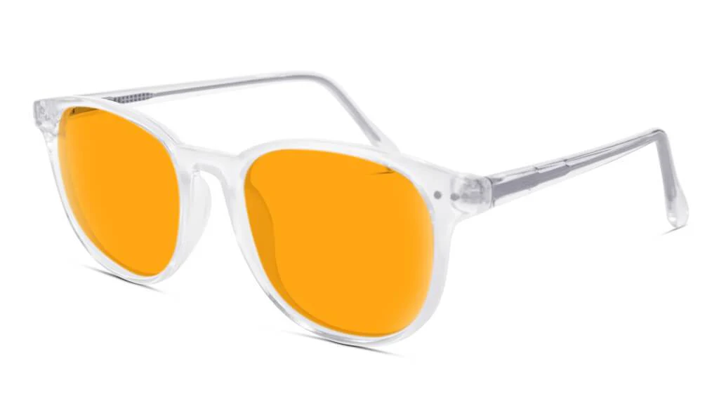SunDown Billie Blue Blocking Glasses - Crystal - Readers - Image 2