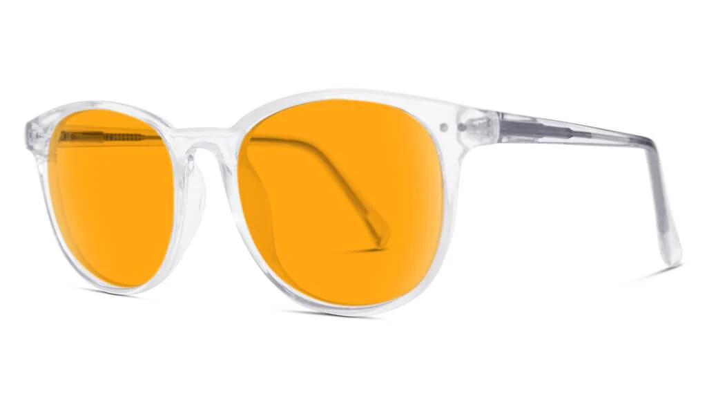 SunDown Billie Blue Blocking Glasses - Crystal - Readers - Image 4