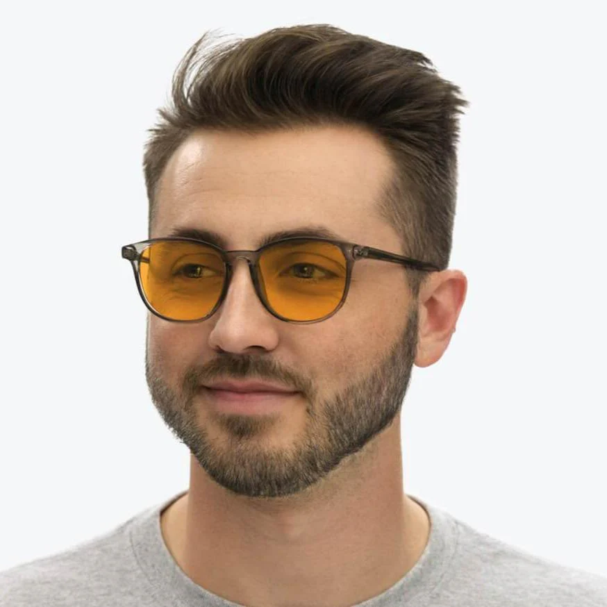 SunDown Billie Blue Blocking Glasses-Pearl Grey - Readers - Image 6