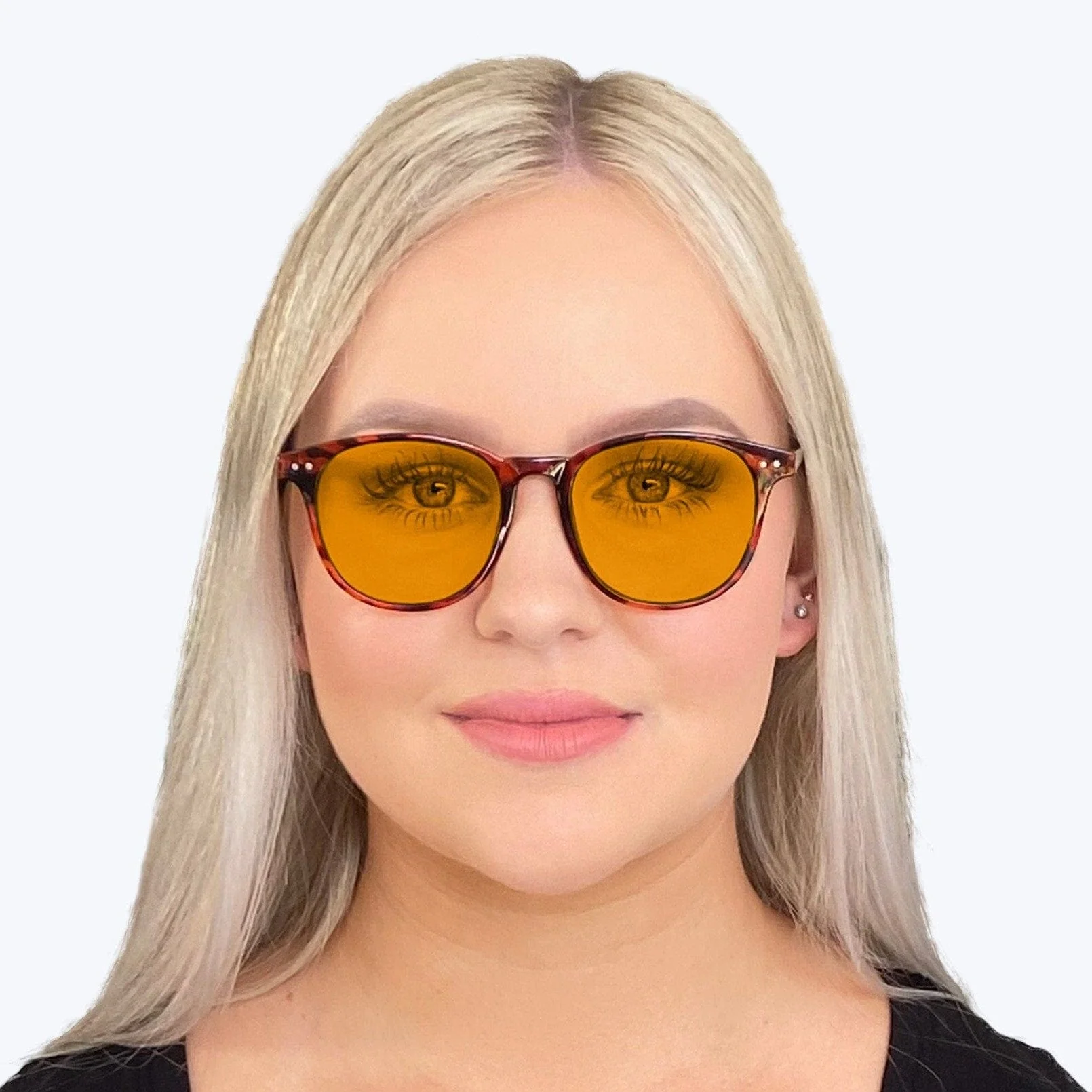 SunDown Billie Blue Blocking Glasses - Tortoise - Readers - Image 3