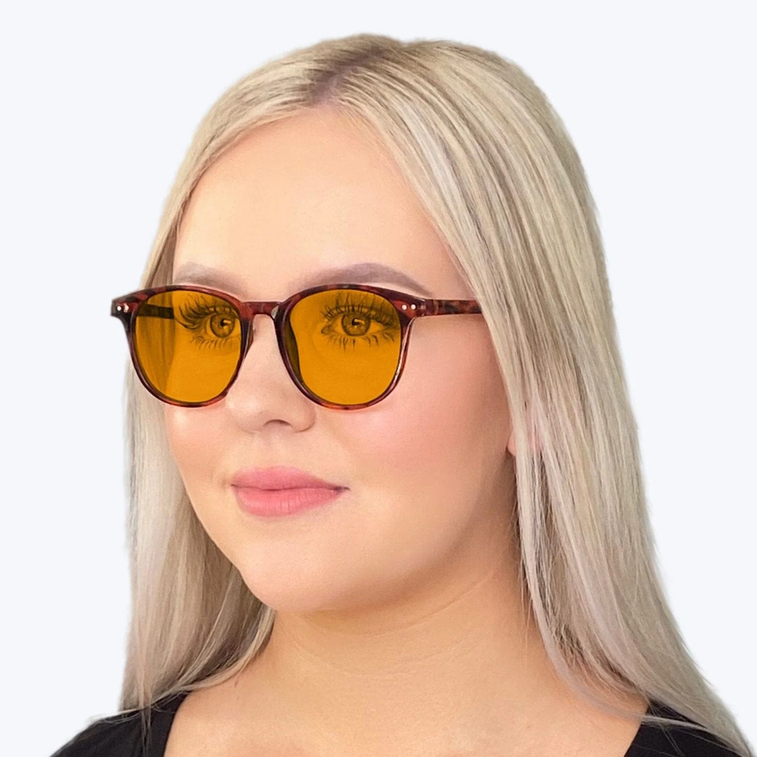 SunDown Billie Blue Blocking Glasses - Tortoise - Readers - Image 5