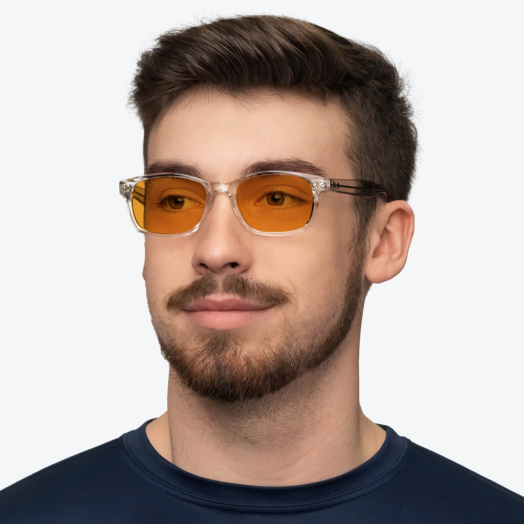 SunDown Lucent Blue Blocking Glasses - Crystal - Prescription - Image 3