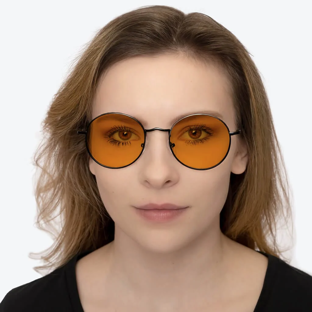 SunDown Elton Blue Blocking Glasses - Black - Prescription - Image 6