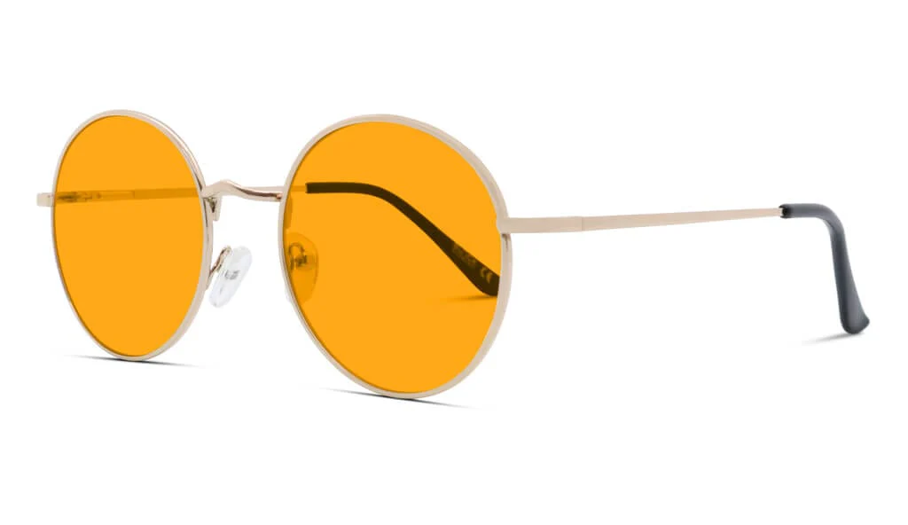 SunDown Elton Blue Blocking Glasses - Gold - Image 8
