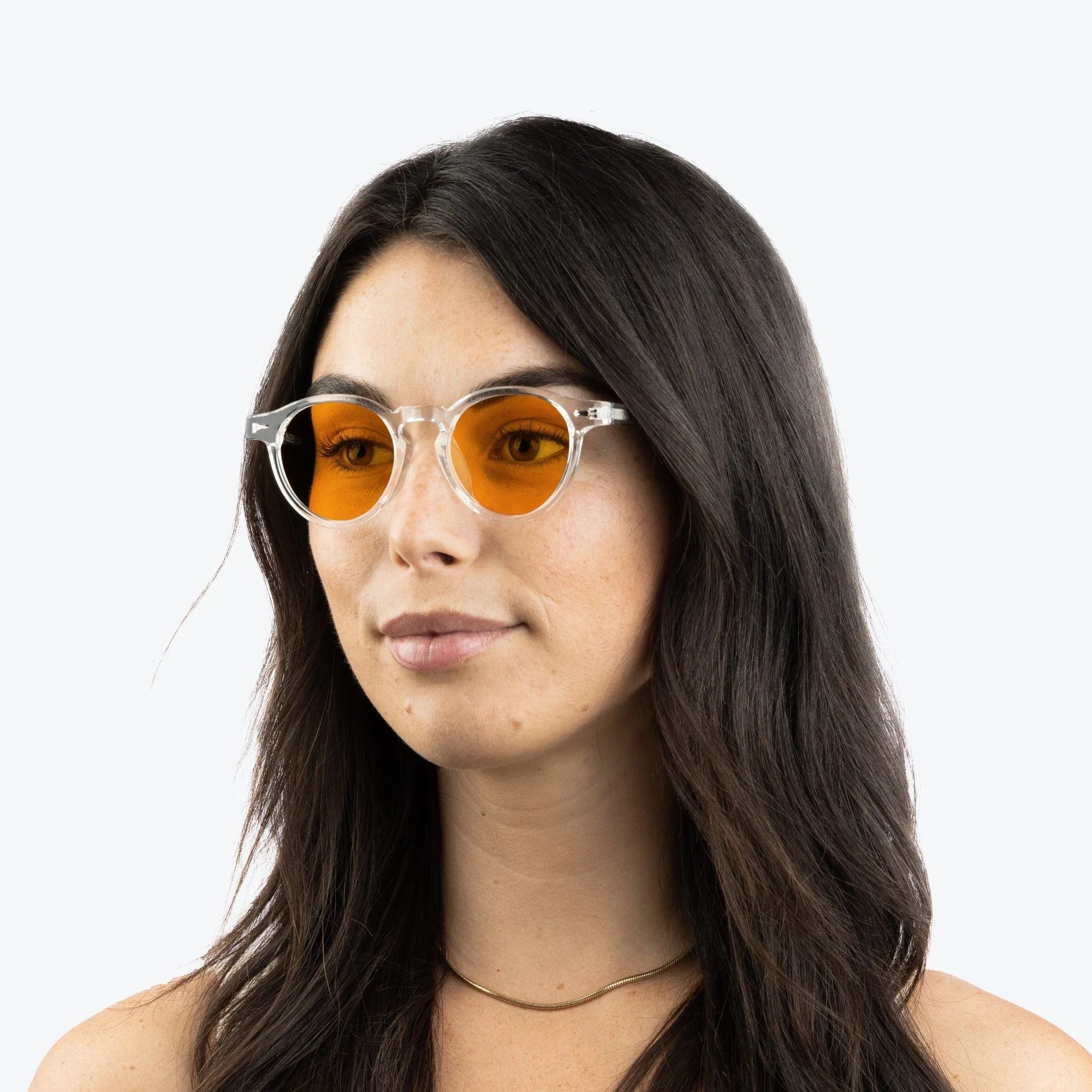 SunDown Oscar Blue Blocking Glasses - Crystal - Prescription - Image 4