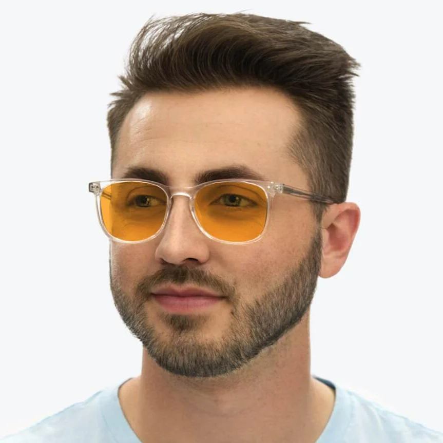 SunDown Taylor Blue Blocking Glasses - Crystal - Prescription - Image 7