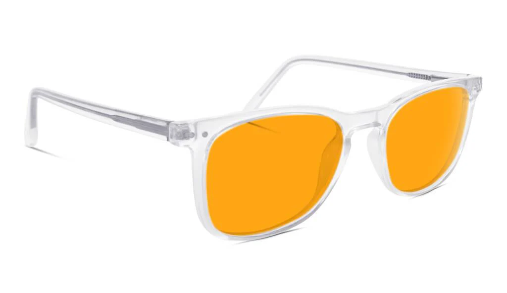 SunDown Taylor Blue Blocking Glasses - Crystal - Readers - Image 3
