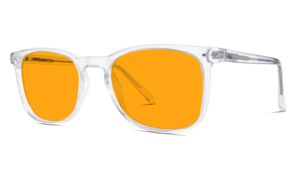 SunDown Taylor Blue Blocking Glasses - Crystal - Readers - Image 4