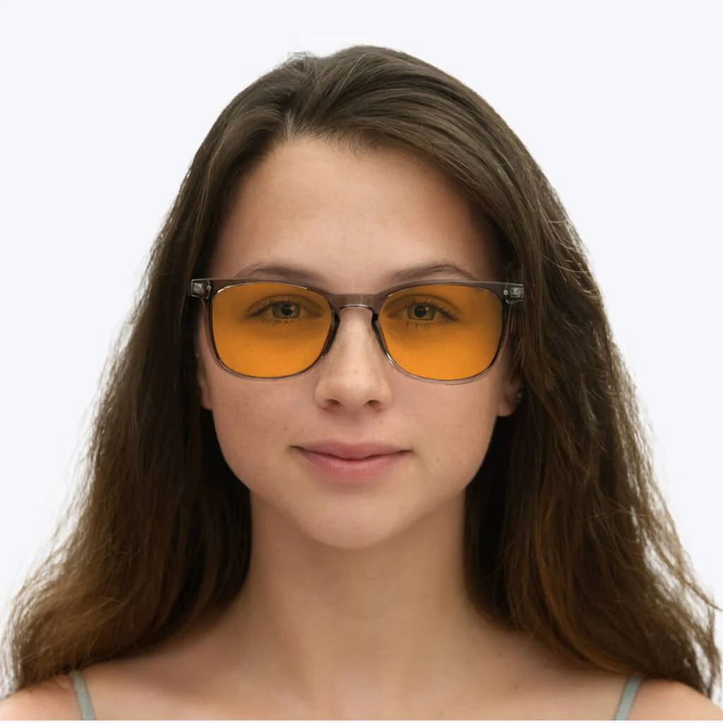 SunDown Taylor Blue Blocking Glasses-Pearl Grey - Prescription - Image 8