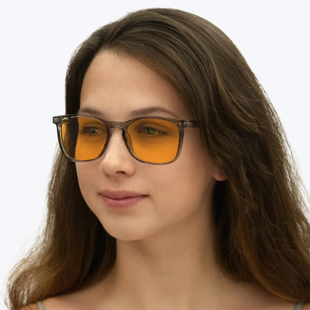 SunDown Taylor Blue Blocking Glasses-Pearl Grey - Image 6